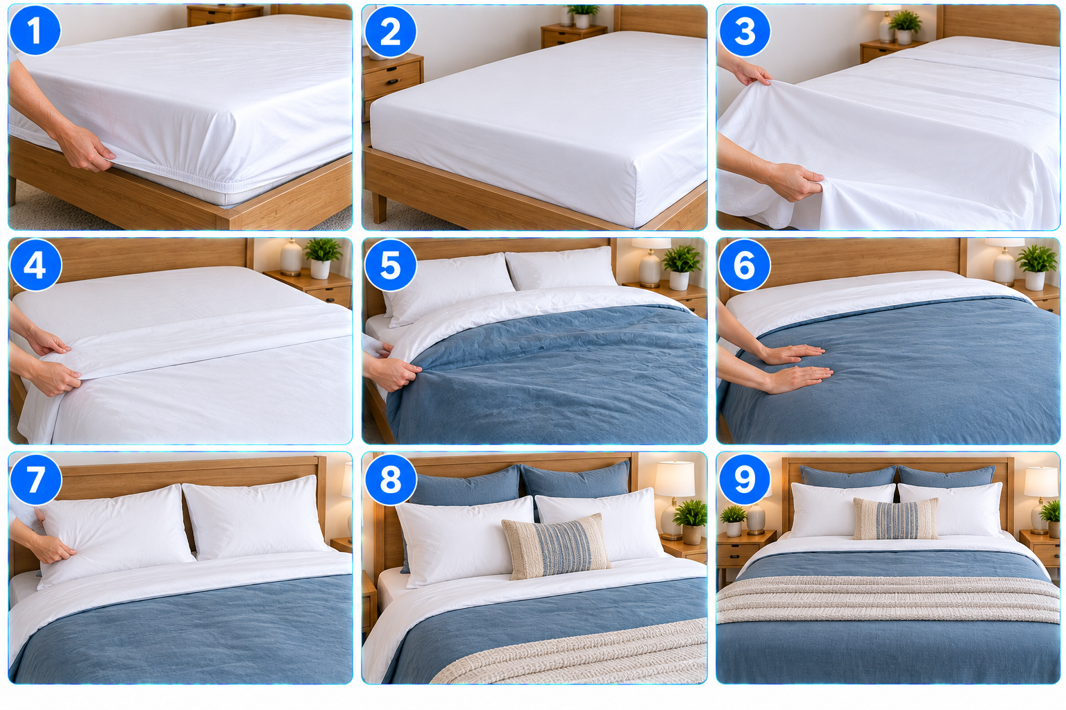 How to Make a Bed illustrated overview